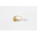 Ring Gold Yellow Opal 14kt Diamond Gemstone White Women's Handmade Natural A747